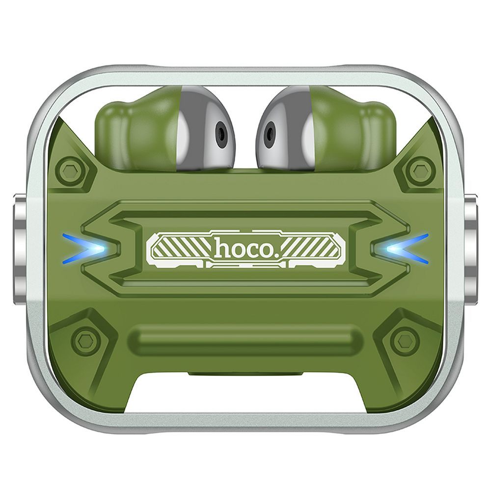 Casca HOCO Wireless Bluetooth  TWS EW55 Trendy True Army -Verde - 2 | YEO